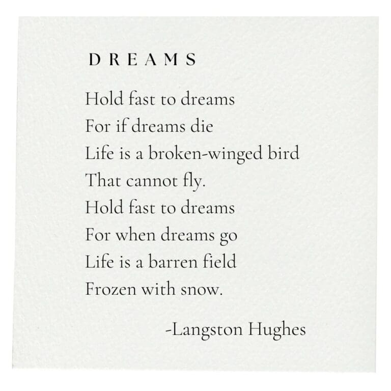 Dreams by Langston Hughes